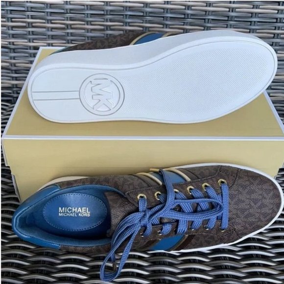 Michael Kors Poppy Stripe Lace Up MK Sig Small WMNS - Picture 6 of 16